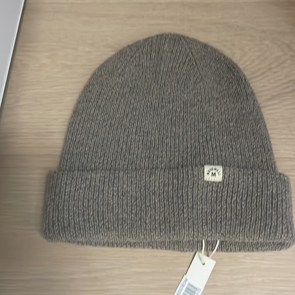 NWT Madewell resourced Recycled cotton Beanie in Coastal Granite+Gray+Rare - Picture 2 of 4